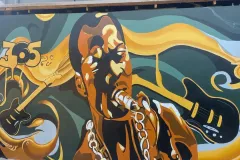 Mural of Fela-kuti,