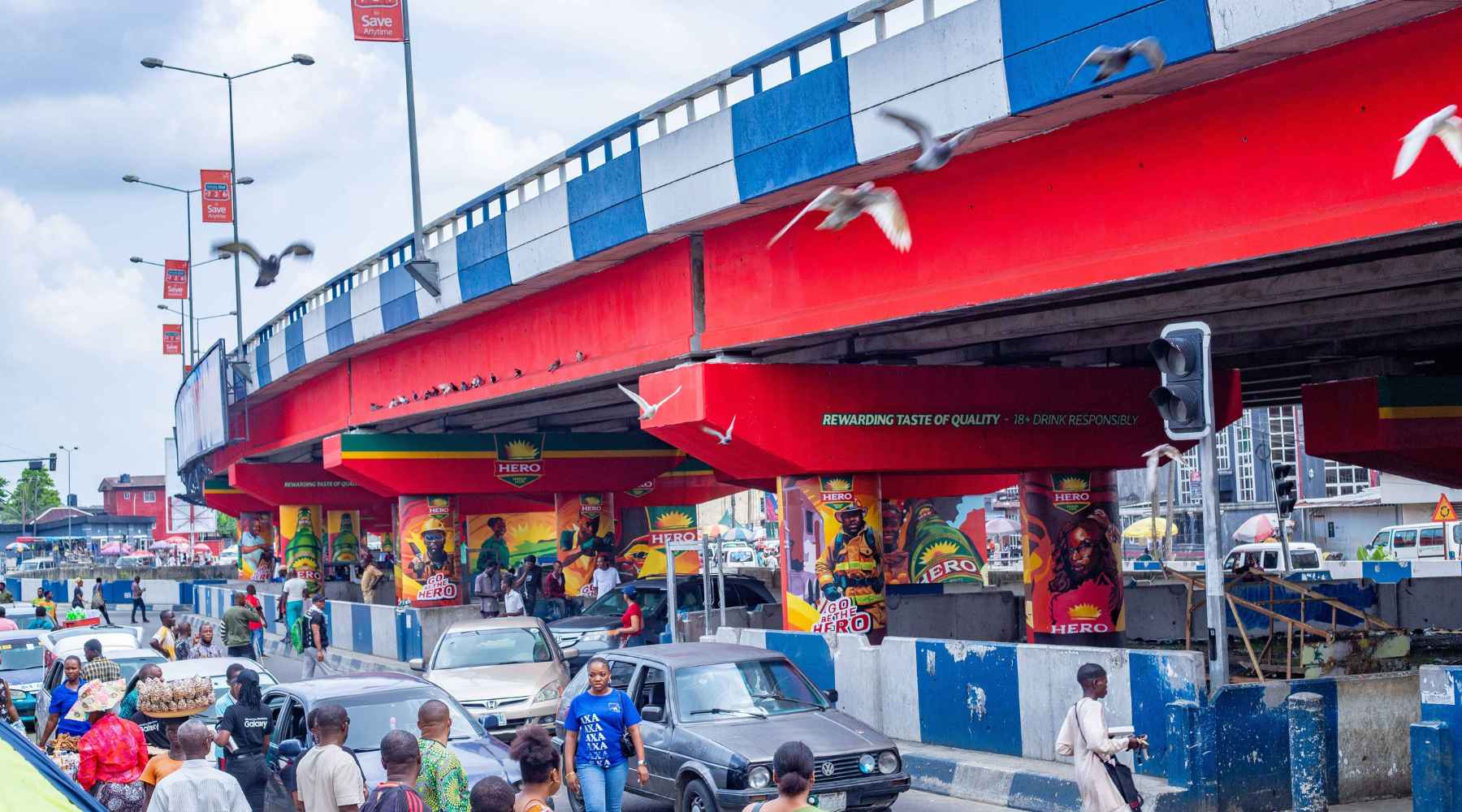  Rumola Flyover / Bridge Mural Branding for Hero Premium Lager Port Harcourt City